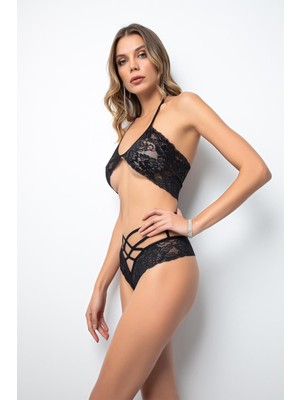 Miorre Biye Detaylı Dantelli Fantezi Sütyen Takım