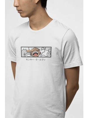 Populus Luffy Gear 5 Face Smile Tişört