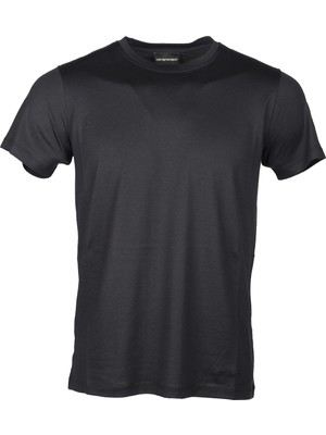 Emporio Armani Erkek Marka Logolu Rahat Lacivert T-Shirt 8N1T83 1J2VZ-0828