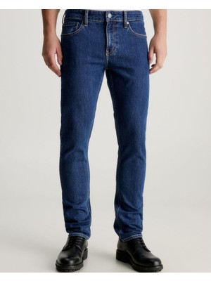 Calvin Klein Erkek Denim Kumaş  Normal Bel Düz Model Lacivert Jeans K10K112374-1BJ