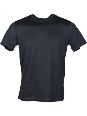 Emporio Armani Erkek Logolu Kısa Kollu Pamuklu Lacivert T-Shirt 8N1T84 1JQ3Z-0922