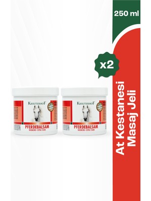 Krauterhof At Kestanesi Masaj Jeli 250 ml X 2 Yatıştırıcı Etki ile Tüm Cilt Tiplerine Uygun