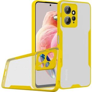 Xiaomi Redmi Note 12 4g Kılıf Platin Silikon - Sarı 300099