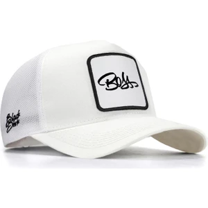 V1 Trucker Boss - 1 Kod Logolu Unisex Beyaz Şapka (Cap)