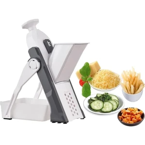 Çok Amaçlı Basmalı Sebze Dilimleyici Doğrayıcı Mandolin Brava Spring Slicer Kitchenmate