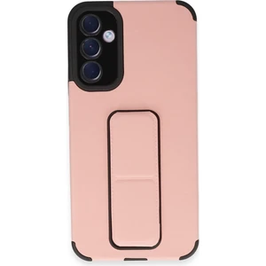 Samsung Galaxy A54 5g Kılıf Mega Standlı Silikon - Pudra 300099