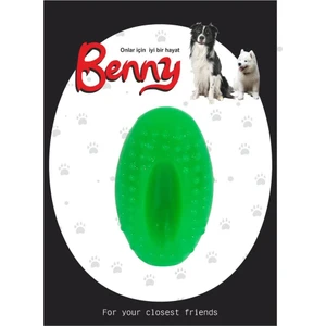 Köpek Oyuncağı Sert Elips Top 8 x 4.5 cm Yeşil