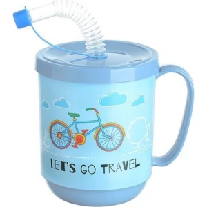 Pipetli Çocuk BARDAK-350 Ml-Mavi