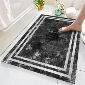 Yıkanabilir Dijital Baskılı Banyo Paspası  Kaymaz Taban Klozet Önü Paspası