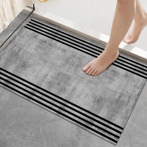Yıkanabilir Dijital Baskılı Banyo Paspası  Kaymaz Taban Klozet Önü Paspası