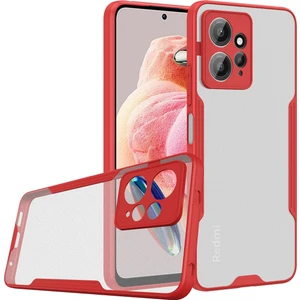 Xiaomi Redmi Note 12 4g Kılıf Platin Silikon - Kırmızı 300099