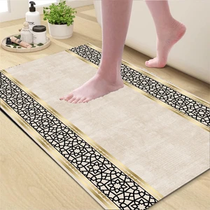 Yıkanabilir Dijital Baskılı Banyo Paspası  Kaymaz Taban Klozet Önü Paspası