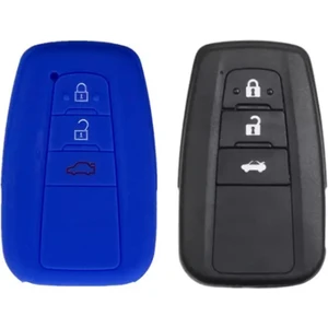 Şenyıldız Aksesuar Toyota Rav4 Corolla Land Cruiser C-Hr Silikon Anahtar Koruma Kılıfı 3 Tuşlu Logo Yeri Arkada