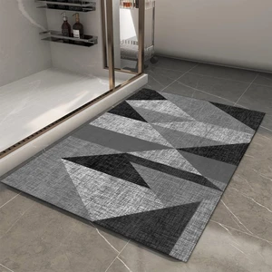 Yıkanabilir Dijital Baskılı Banyo Paspası  Kaymaz Taban Klozet Önü Paspası