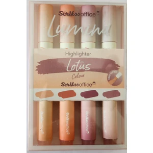 Lumina Lotus Fosforlu Kalem 4'lü Set