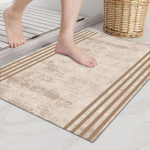 Yıkanabilir Dijital Baskılı Banyo Paspası  Kaymaz Taban Klozet Önü Paspası