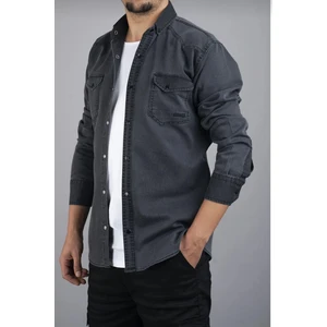 3A Moda Yxcslim Fit Erkek Kot Gömlek