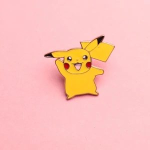 Pokemon Metal Broş-Rozet 4 lü Set