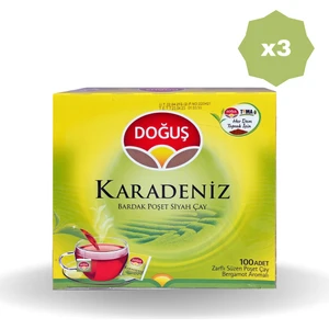 Karadeniz Bardak Poşet Çay 100'LÜ x 3 Adet