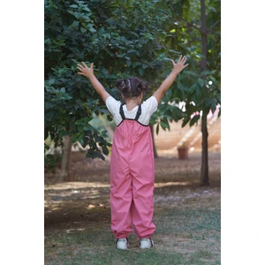 Belkızın Atölyesi Askılı Pembe Termal Tulum