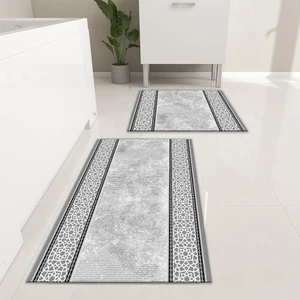 Yıkanabilir Dijital Baskılı Banyo Paspası Seti Kaymaz Taban Klozet Takımı