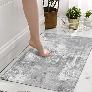 Yıkanabilir Dijital Baskılı Banyo Paspası  Kaymaz Taban Klozet Önü Paspası