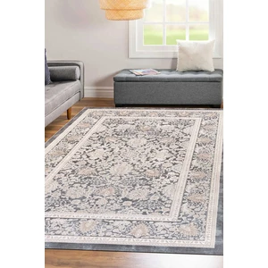 Efor Halı Lynosse Koyu Gri Halı Yumuşak Oturma Odası Salon Çocuk Odası Mutfak Halısı P1098 60 x 110