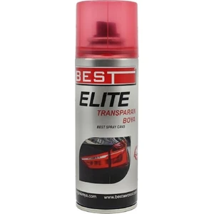 Elite Transparan Far Boyası 200 ml Kırmızı