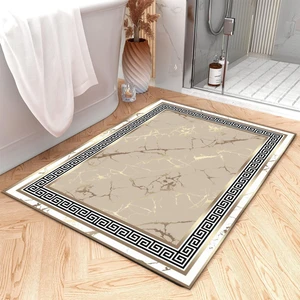 Yıkanabilir Dijital Baskılı Banyo Paspası  Kaymaz Taban Klozet Önü Paspası