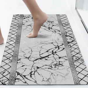 Yıkanabilir Dijital Baskılı Banyo Paspası  Kaymaz Taban Klozet Önü Paspası