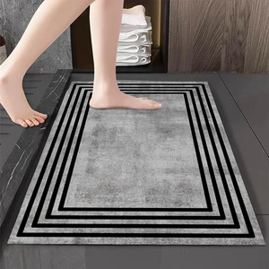 Yıkanabilir Dijital Baskılı Banyo Paspası  Kaymaz Taban Klozet Önü Paspası