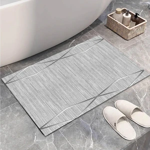 Yıkanabilir Dijital Baskılı Banyo Paspası  Kaymaz Taban Klozet Önü Paspası
