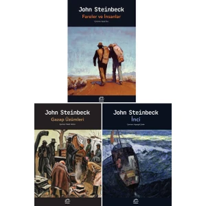 Fareler ve İnsanlar - Gazap Üzümleri - İnci - 3 Kitap - John Steinbeck + Matematik Öğreten Ayraç