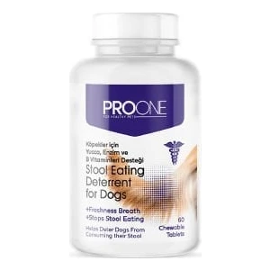 Pro One Yucca Enzim ve B Vitamini Desteği Dışkı Yeme Önleyici Köpek Tableti 60 Adet