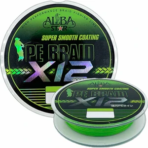 Albastar Carrier 12X Pe Ip Misina Fluo Green 0.10MM - 150M - 10.30KG