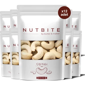 12’li Cep Boy - Çiğ Kaju - Taptaze Yeni Mahsül - Yağsız & Tuzsuz Atıştırmalık Kuruyemiş - 12X40 gr