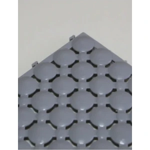 Balban Ticaret 2 Adet 33 x 33 x 1,5 cm Ortopedik Plastik Yer Karosu, Geçkili Paspas, Islak Zemin Izgarası, Gri
