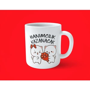 Hesaplısı Burada Hanımcılık Kazanacak Espirili Baskılı Kupa Bardak