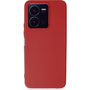 Vivo Y22S Kılıf First Silikon - Kırmızı 300099