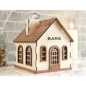 Ahşap Klitli Tip Box Bahşiş Kutusu ve Kumbara Sandık Tipi Tipbox
