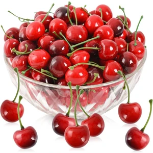 Yapay Kiraz Kırmızı 20'li  Paket Yapay Meyve