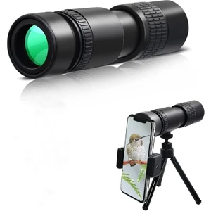 10-300X40 Zoom Monoküler Termal Teleskop Tripod Cep Telefon Tutucu Avcılık Kamp Kuş Gözlemciliği