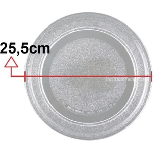 Beko Mikrodalga Fırın Cam Tepsi Düz Tabak 255MM 25,5CM 9178037879