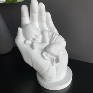 Root Made Bir Avuç Mutluluk - Anne Eli Içerisinde Bebek Biblosu. Doğum Hediyesi Anne Bebek Yeni Doğan Hediyesi