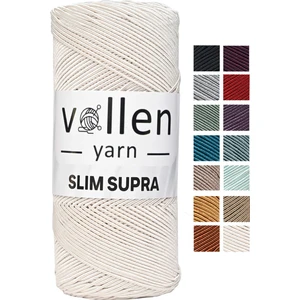 Vollen Yarnslim Supra 200 Gr, Mumlu Ip,polyester Ip,runner Ipi, Çanta Ipi, Bileklik Ipi,pase Ip