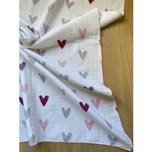 Masal Baby Kids Müslin Battaniye 80X90 cm ( Çıtçıtlı Müslin Omuz Örtüsü / Mama Önlüğü Hediyeli)/ Müslin Örtü Bebek / Çocuk / Yenidoğan / Çok Amaçlı Müslin Bez /