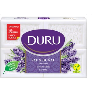 Saf & Doğal Kaynaklı Lavanta 4 Adet Beyaz Kalıp Sabun 600GR