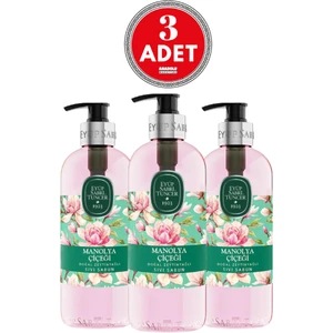 Eyüp Sabri Tuncer Manolya Çiçeği Doğal Zeytinyağlı Sıvı Sabun 500 ml 3 Adet