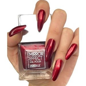 Metalik Ayna Efektli Oje Kırmızı 15 ml