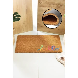 Paspas Yap Renkli Hello Yazılı Kapı Önü Paspası